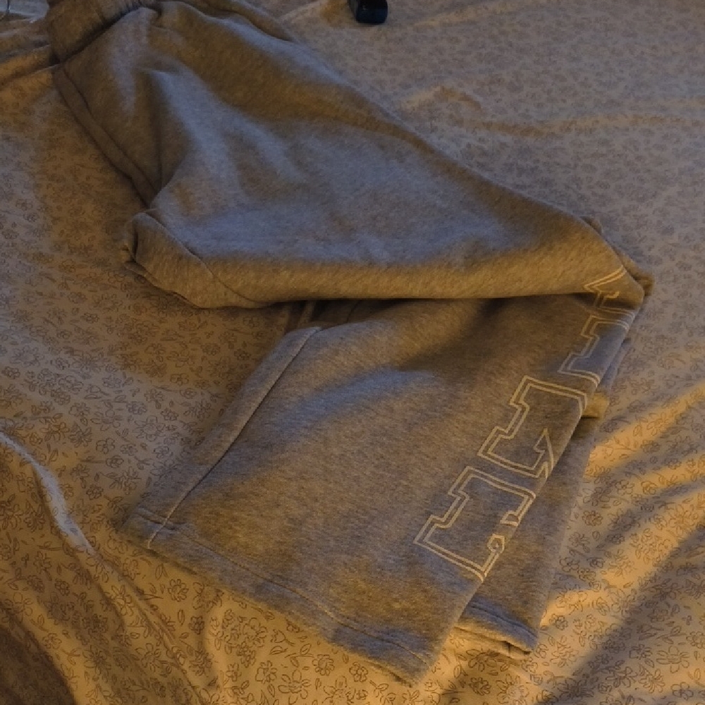 Gray Sweatpants with Logo